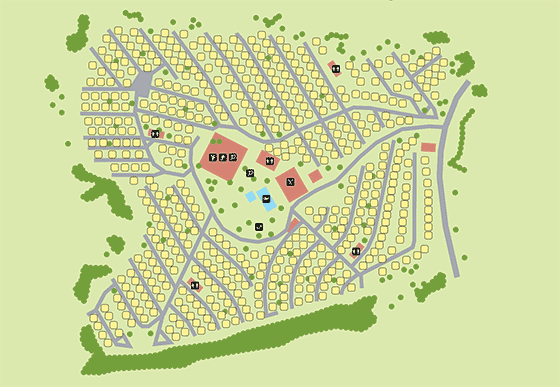 Plattegrond camping Bertrix - geplaatst door Huurtent.be