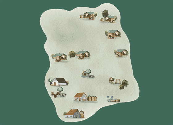 Plattegrond camping BoerenBed De Brabantse Hei - geplaatst door Huurtent.be