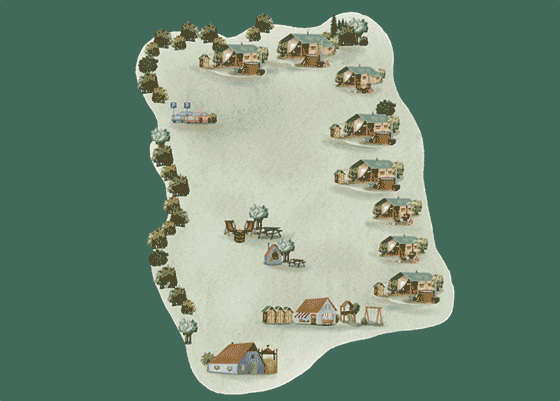 Plattegrond camping BoerenBed De Lange Weide - geplaatst door Huurtent.be