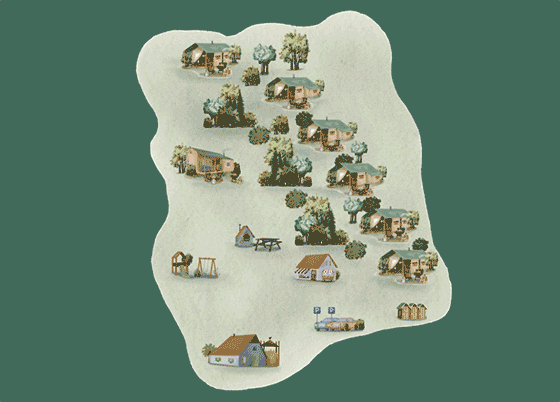 Plattegrond camping BoerenBed Ferme de Rochefort en Ardenne - geplaatst door Huurtent.be