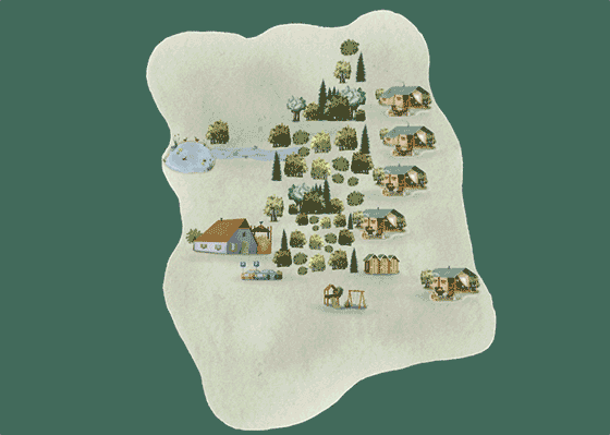 Plattegrond camping BoerenBed Hidcote Manor - geplaatst door Huurtent.be