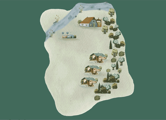 Plattegrond camping BoerenBed Hohenwarter Seehof - geplaatst door Huurtent.be