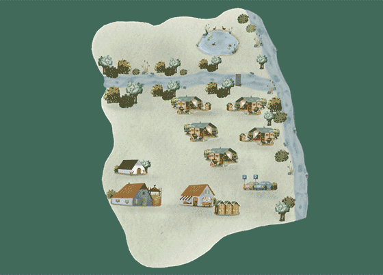 Plattegrond camping BoerenBed L’Étable des Mauges en Anjou - geplaatst door Huurtent.be