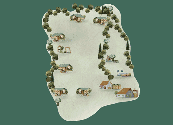 Plattegrond camping BoerenBed La Ferme de Penquelen Huella - geplaatst door Huurtent.be