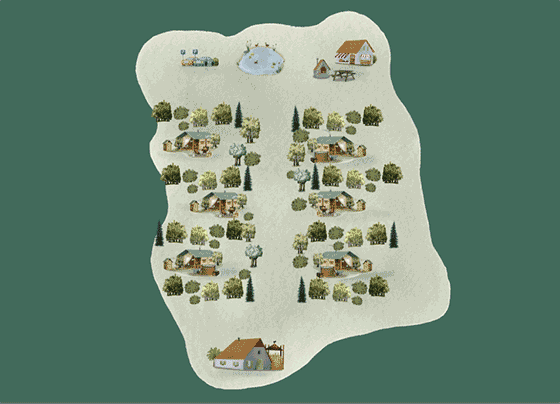 Plattegrond camping BoerenBed Layer Marney Tower Country Estate - geplaatst door Huurtent.be