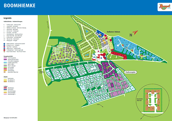 Plattegrond Boomhiemke - geplaatst door Huurtent.be