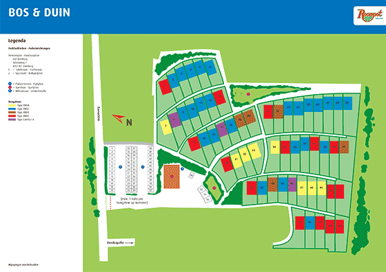 Plattegrond Bos en Duin - geplaatst door Huurtent.be