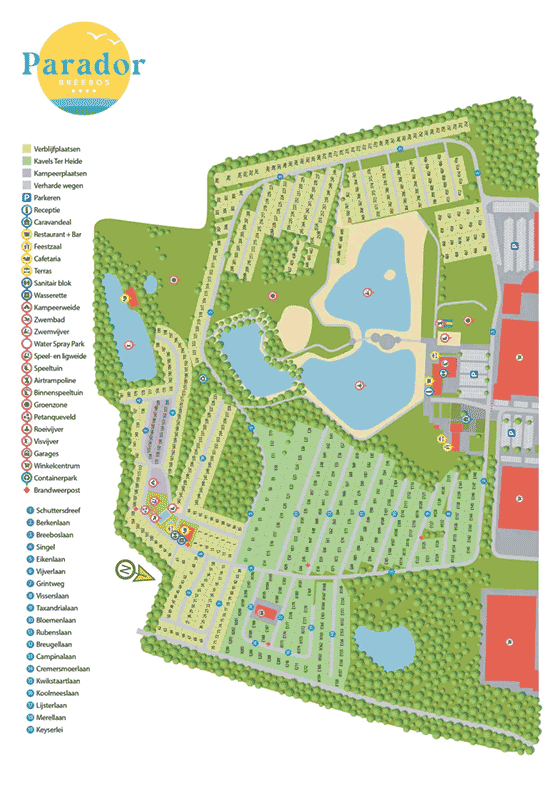 Plattegrond camping Breebos - geplaatst door Huurtent.be