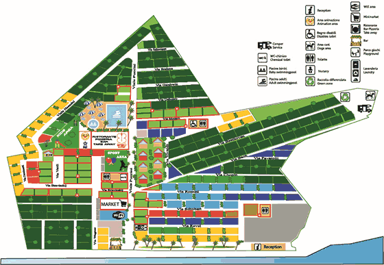 Plattegrond camping Butterfly - geplaatst door Huurtent.be