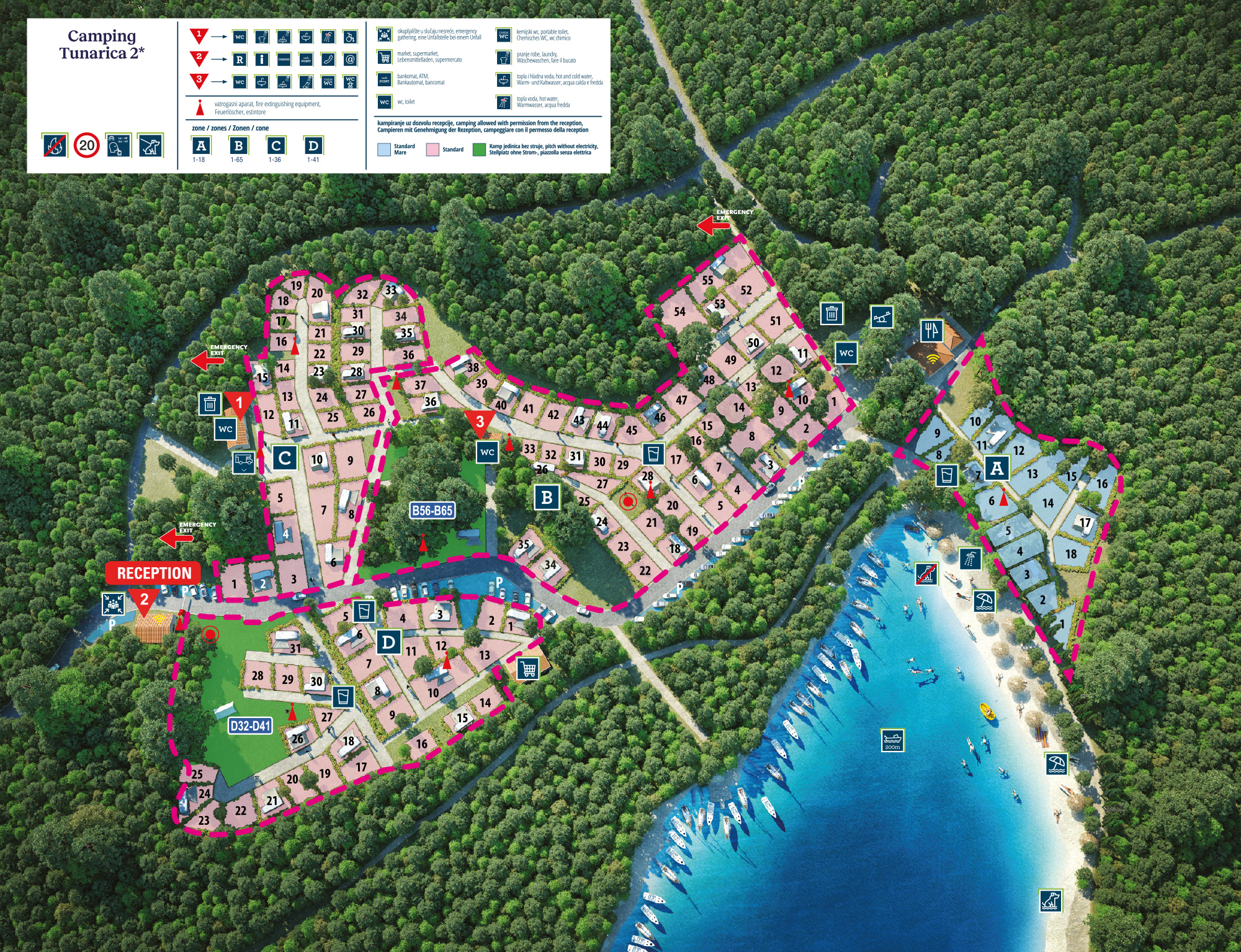 Plattegrond Camping Tunarica