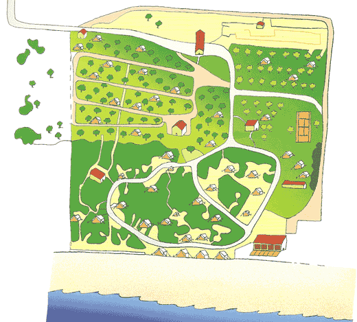 Plattegrond camping Capalbio - geplaatst door Huurtent.be