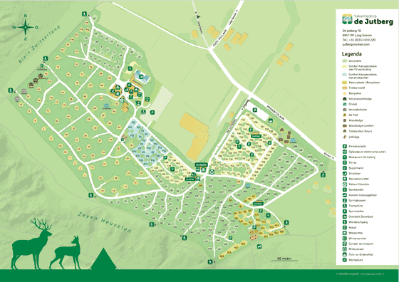 Plattegrond camping De Jutberg - geplaatst door Huurtent.be