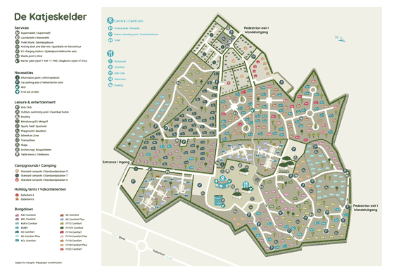 Plattegrond De Katjeskelder - geplaatst door Huurtent.be