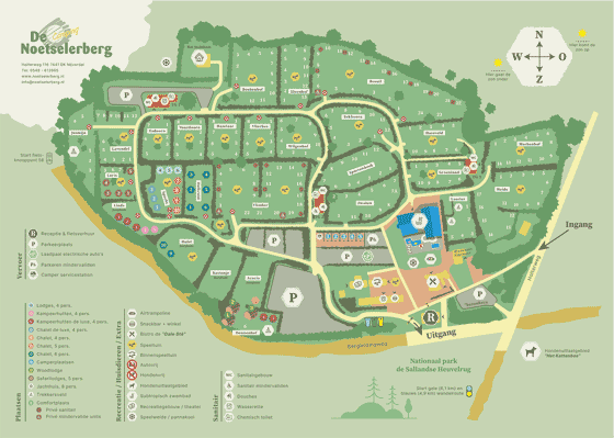 Plattegrond camping De Noetselerberg - geplaatst door Huurtent.be