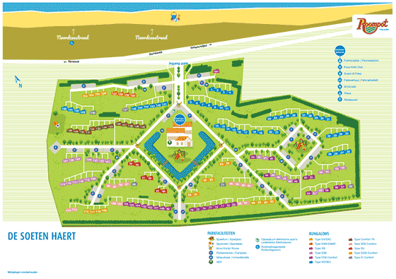 Plattegrond De Soeten Haert - geplaatst door Huurtent.be