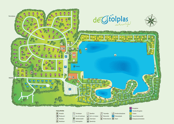 Plattegrond De Tolplas - geplaatst door Huurtent.be