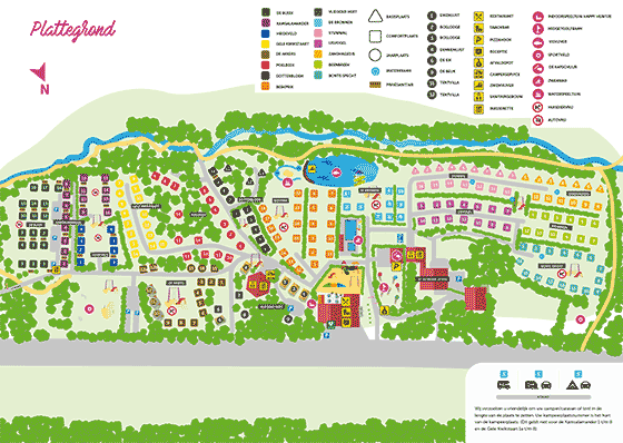 Plattegrond camping De Witte Berg - geplaatst door Huurtent.be Plattegrond camping De Witte Berg - geplaatst door Huurtent.be