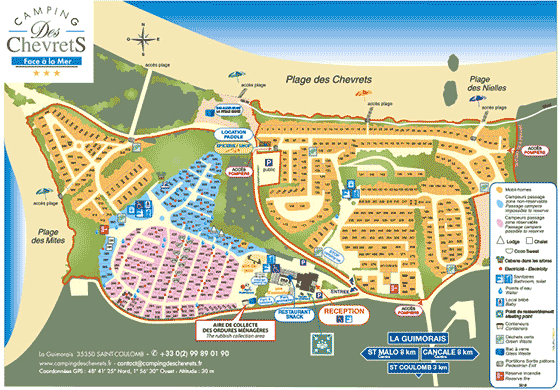 Plattegrond camping Des Chevrets - geplaatst door Huurtent.be