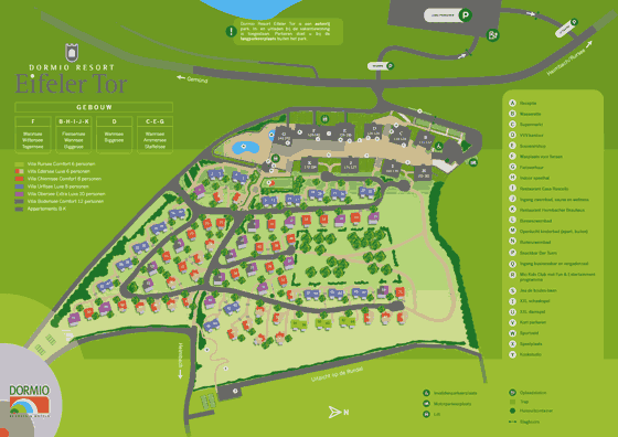 Plattegrond Dormio Resort Eifeler Tor - geplaatst door Huurtent.be