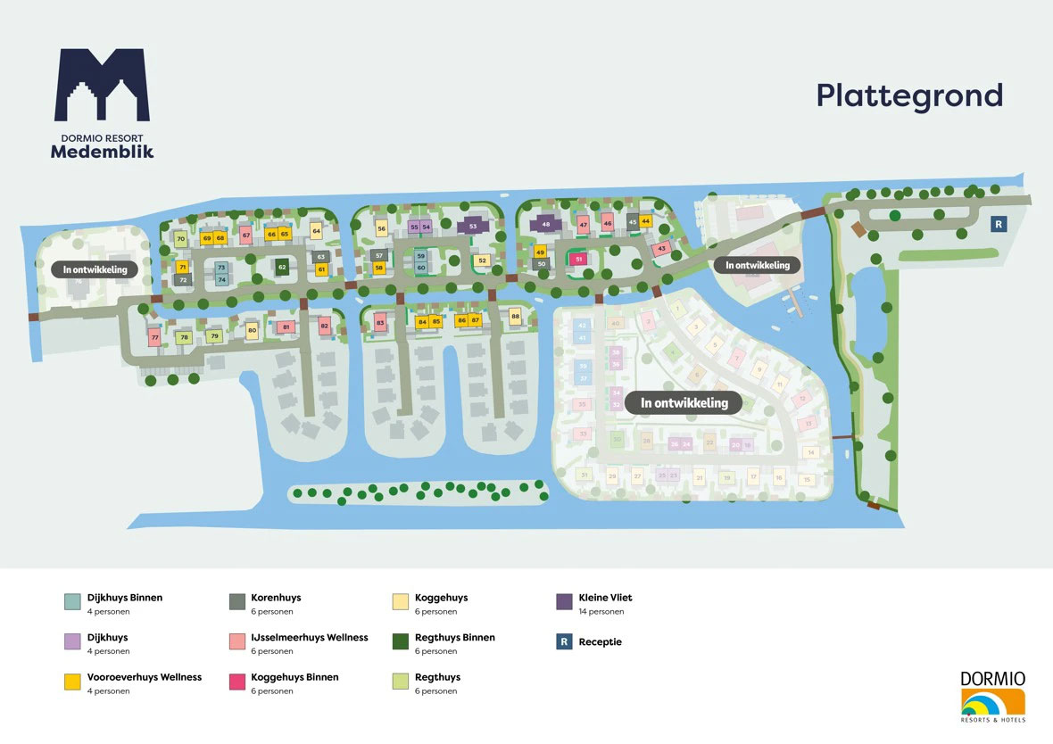 Plattegrond Dormio Resort Medemblik