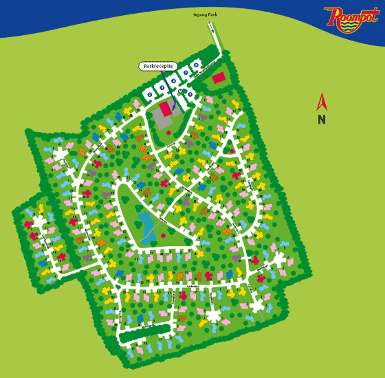 Plattegrond Duynhille - geplaatst door Huurtent.be