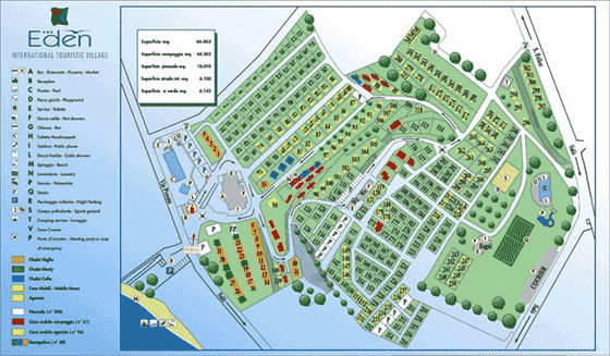 Plattegrond camping Eden (Garda) - geplaatst door Huurtent.be