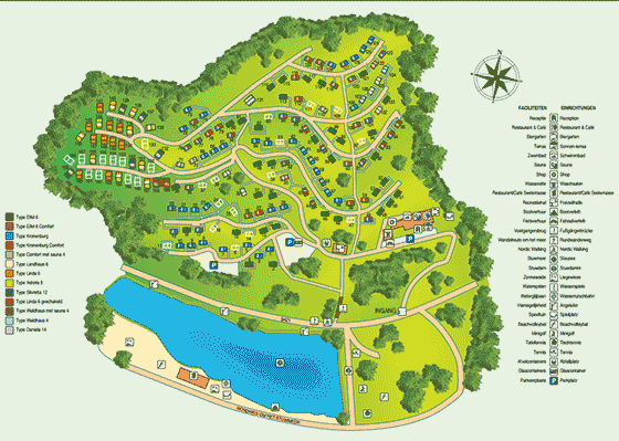 Plattegrond Eifelpark Kronenburger See - geplaatst door Huurtent.be