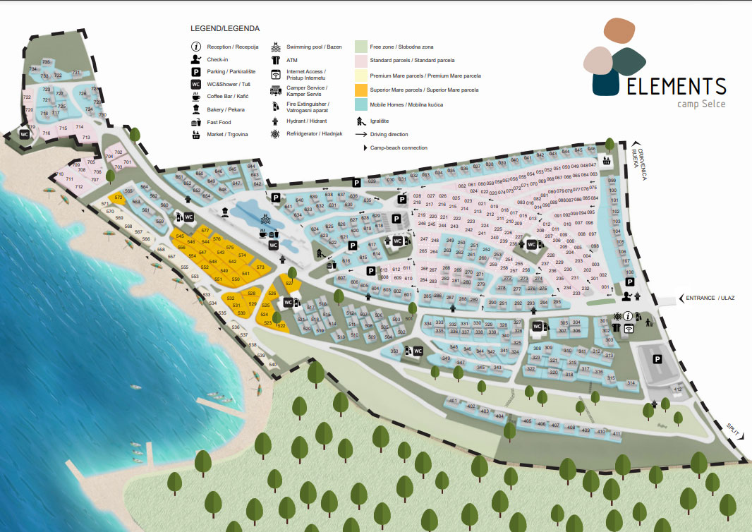 Plattegrond Elements Selce