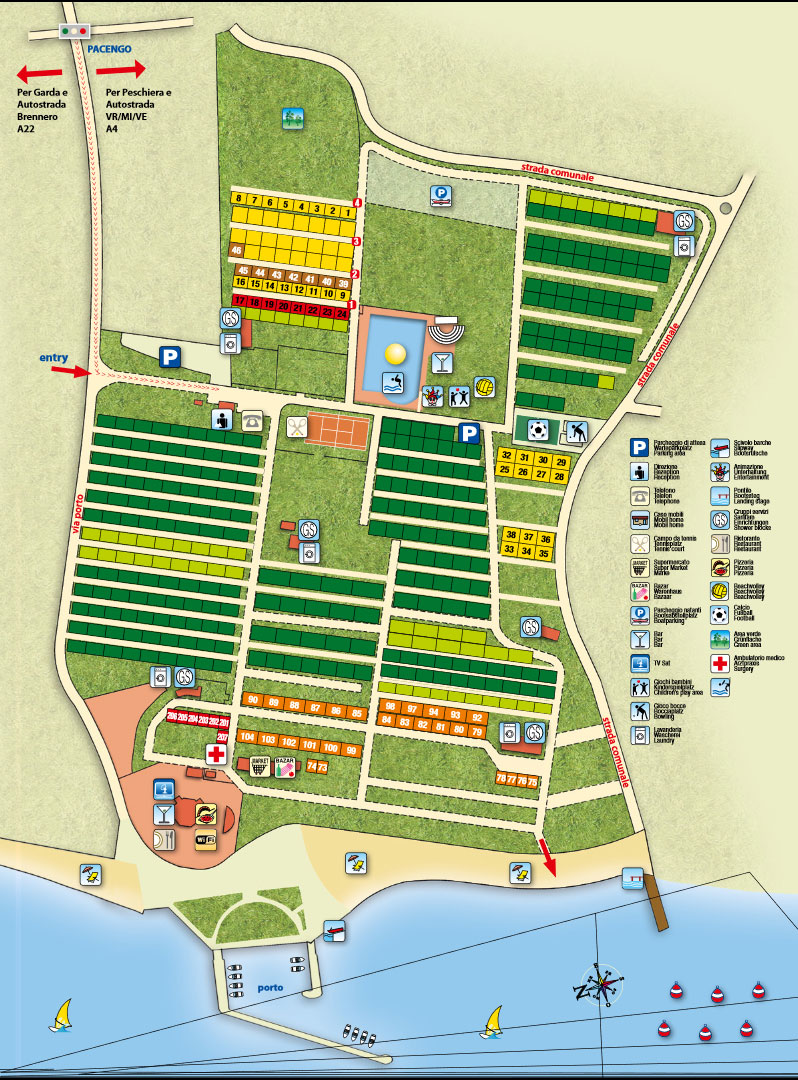Plattegrond Eurocamping Pacengo