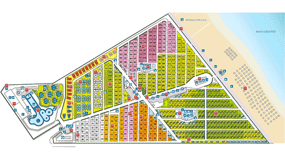 Plattegrond camping Europa Village - geplaatst door Huurtent.be