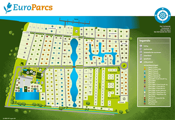 Plattegrond EuroParcs Bad Hulckesteijn - geplaatst door Huurtent.be