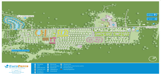 Plattegrond EuroParcs De Utrechtse Heuvelrug - geplaatst door Huurtent.be