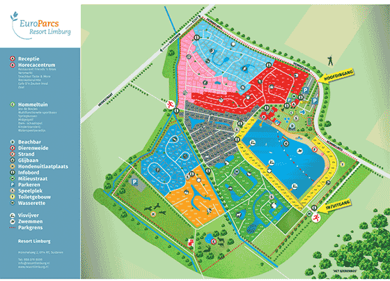 Plattegrond EuroParcs Limburg - geplaatst door Huurtent.be