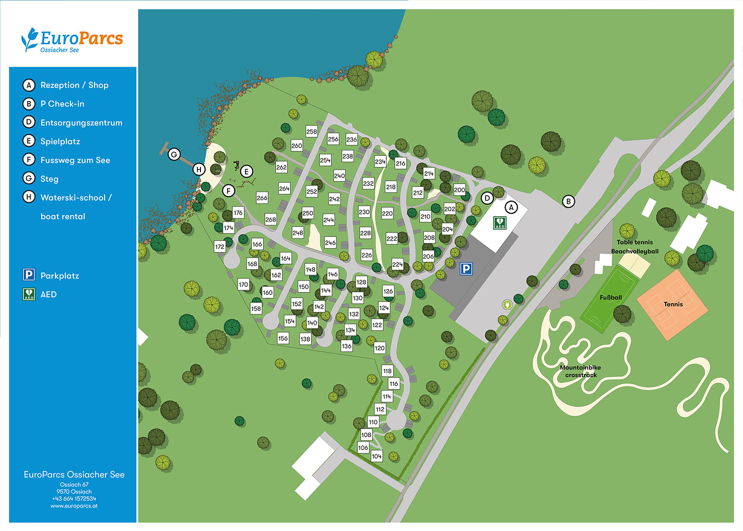 Plattegrond EuroParcs Ossiacher See