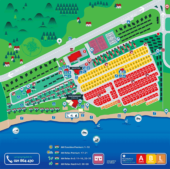 Plattegrond camping Galeb - geplaatst door Huurtent.be