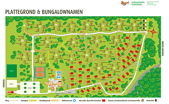 Plattegrond Hoenderloo - geplaatst door Huurtent.be