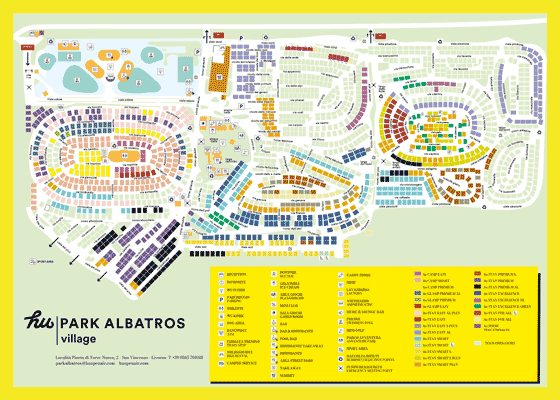 Plattegrond camping hu Park Albatros village - geplaatst door Huurtent.be