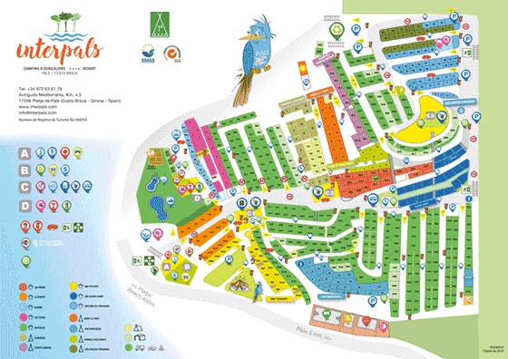 Plattegrond camping Interpals - geplaatst door Huurtent.be