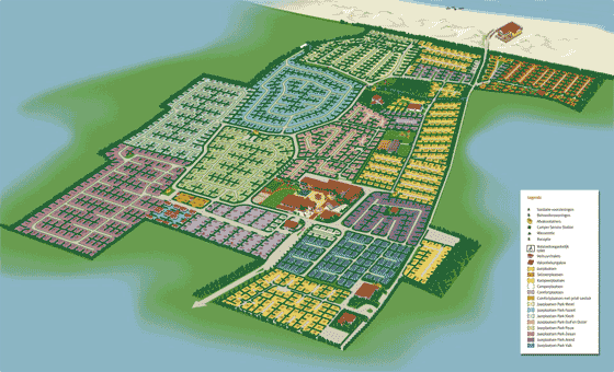 Plattegrond camping Julianahoeve - geplaatst door Huurtent.be