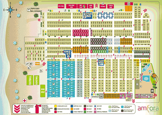Plattegrond camping l'Amfora - geplaatst door Huurtent.be