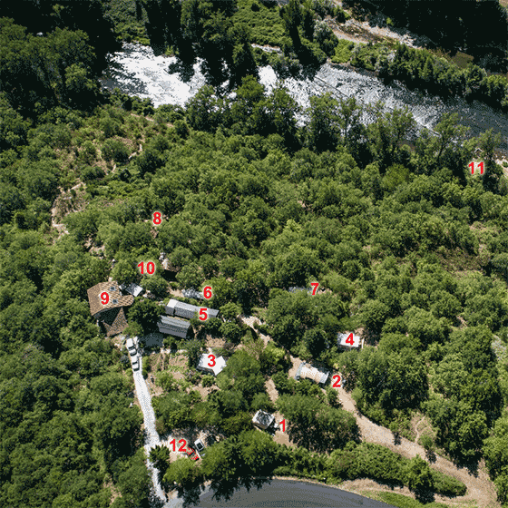 Plattegrond camping La Cazette - geplaatst door Huurtent.be