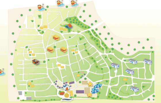 Plattegrond camping La Grande Côte - geplaatst door Huurtent.be