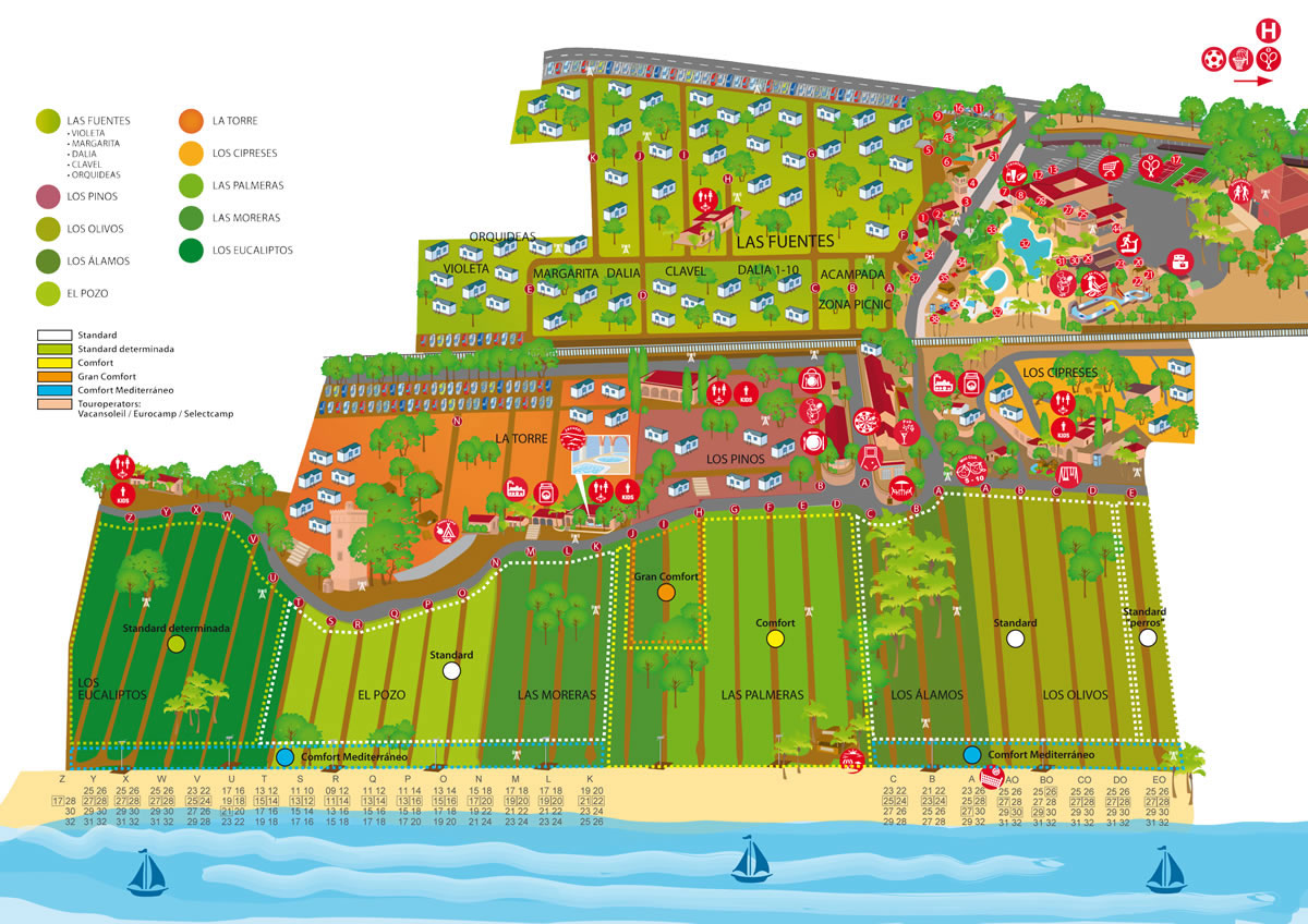 Plattegrond La Torre del Sol