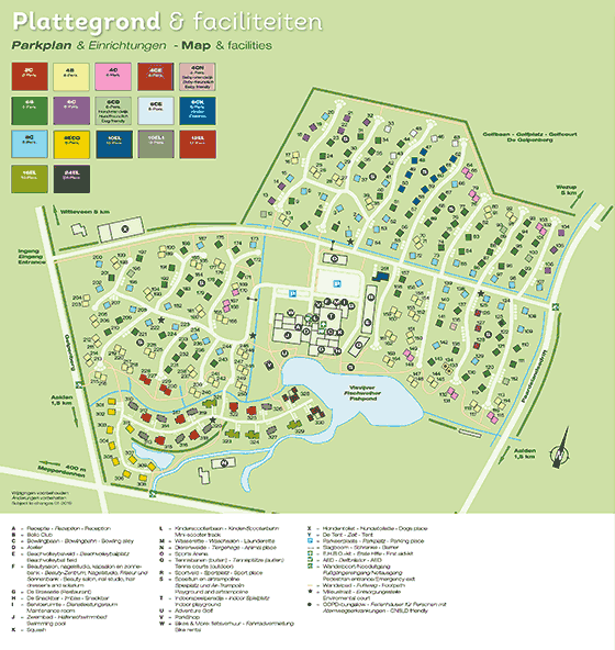 Plattegrond Landal Aelderholt - geplaatst door Huurtent.be