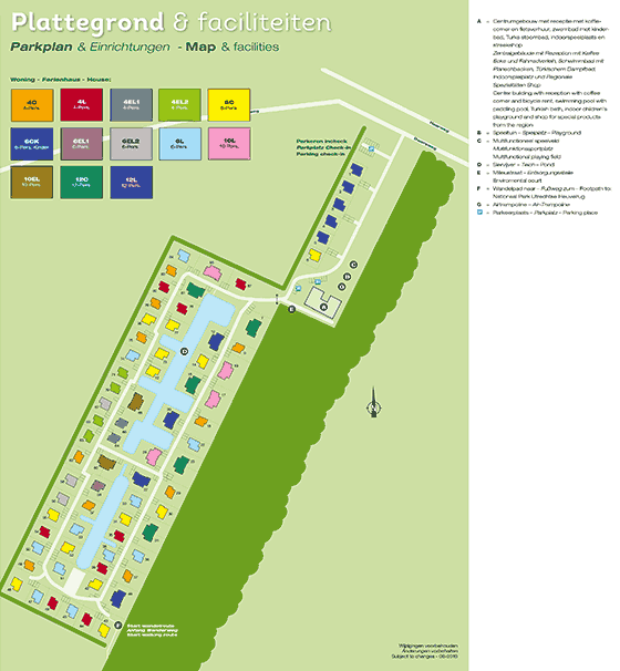 Plattegrond Landal Amerongse Berg - geplaatst door Huurtent.be