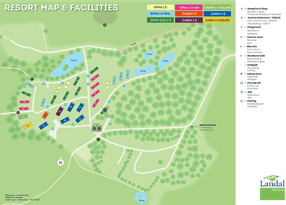 Plattegrond Landal Barnsoul - geplaatst door Huurtent.be