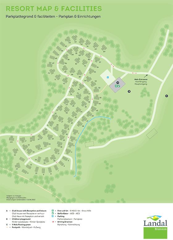 Plattegrond Landal Brunston - geplaatst door Huurtent.be