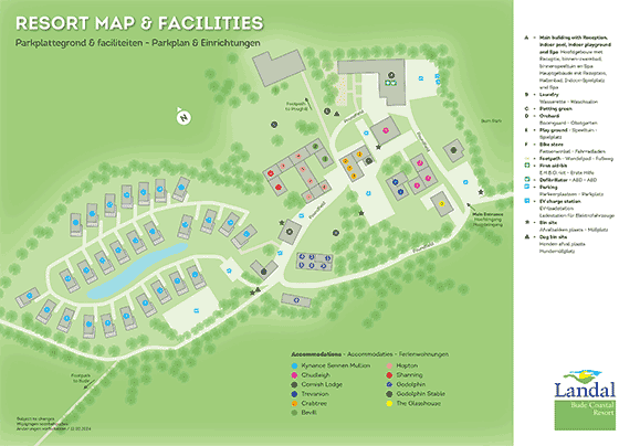 Plattegrond Landal Bude Coastal Resort - geplaatst door Huurtent.be