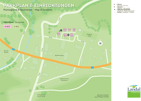 Plattegrond Landal Clofers Jenig - geplaatst door Huurtent.be