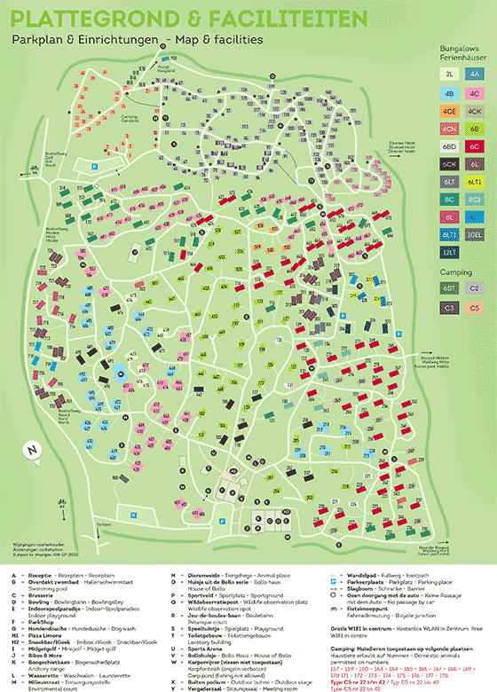 Plattegrond Landal Coldenhove - geplaatst door Huurtent.be